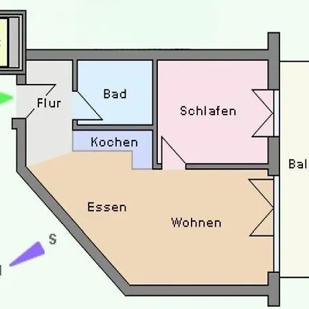 Clothilde Mit Balkon شقة *